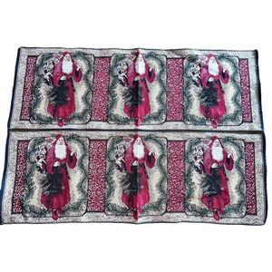 Santa Claus Tapestry Christmas Table Runners Red 36.5x12.5